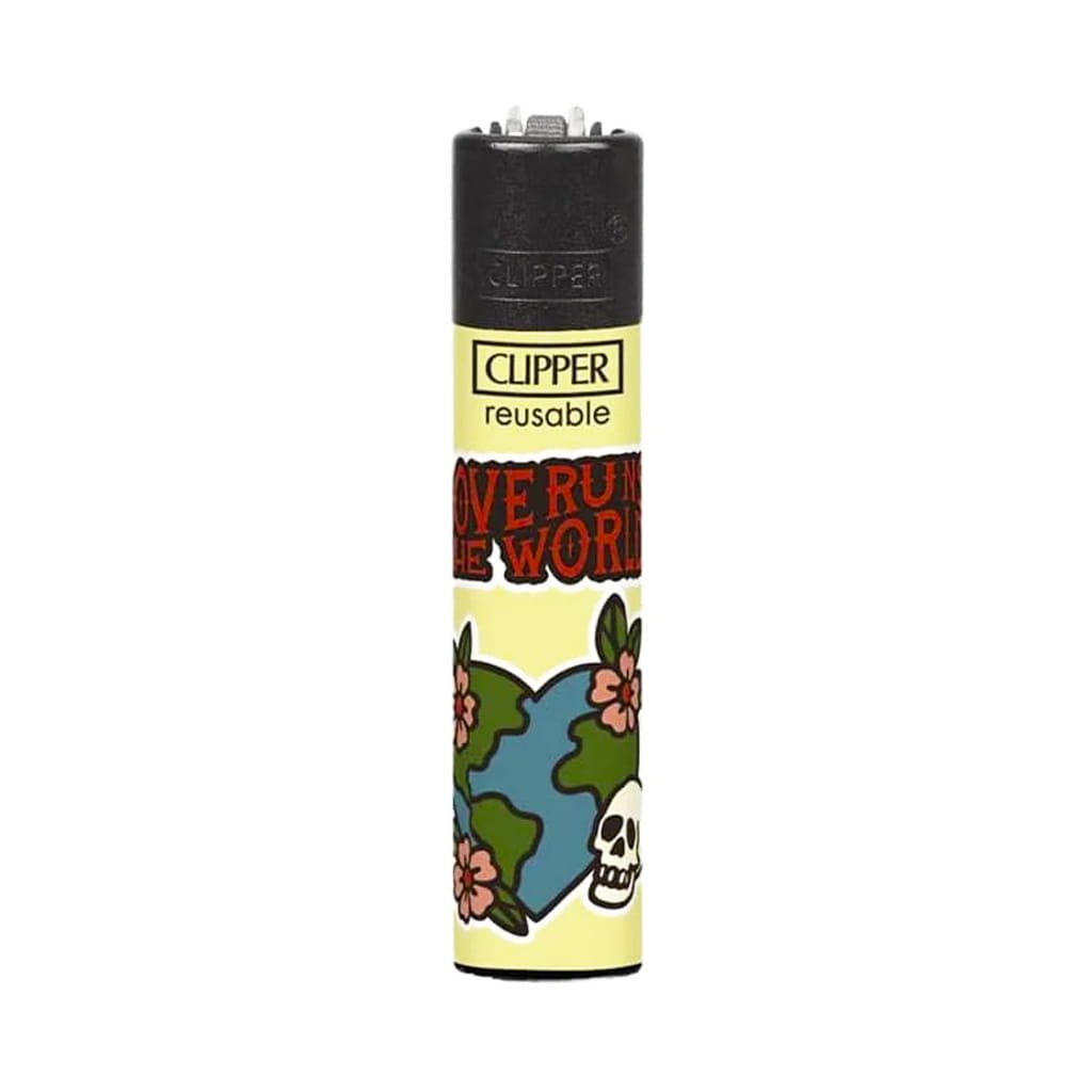 Clipper Premium Smoking Lighters - New School Skulls - Design C