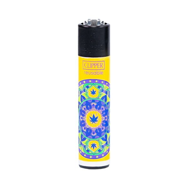 Clipper Premium Smoking Lighters – Psychadelic Mandala - Design A