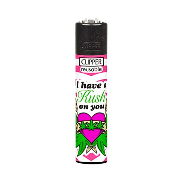 Clipper Premium Smoking Lighters – Weed Valentine - Design C