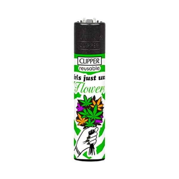 Clipper Premium Smoking Lighters – Weed Valentine - Design D
