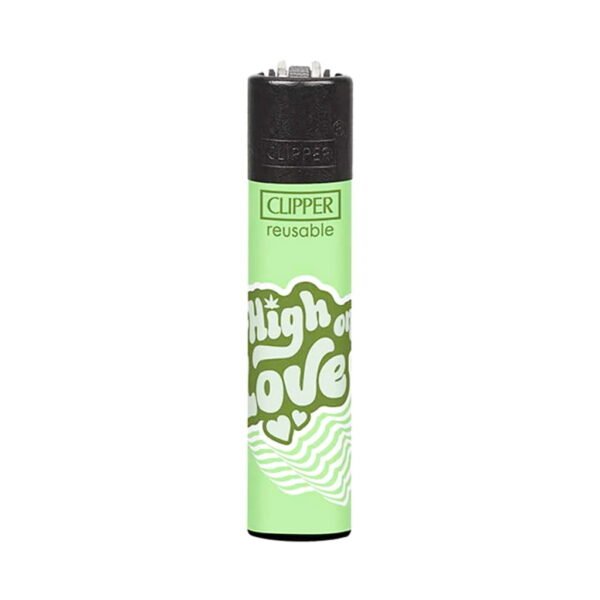 Clipper Premium Smoking Lighters - Weed Valentine - Design B