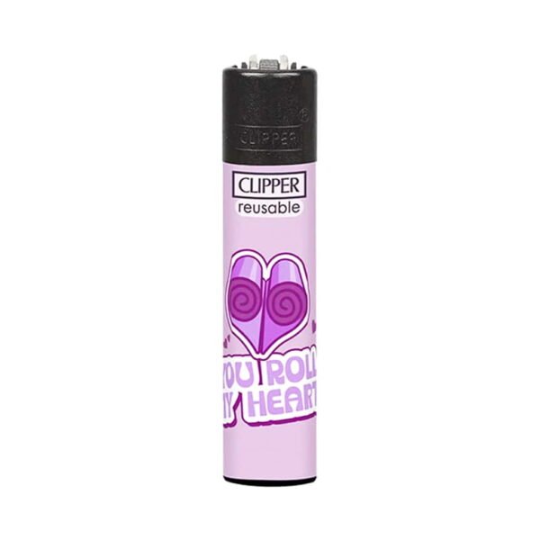 Clipper Premium Smoking Lighters - Weed Valentine - Design C