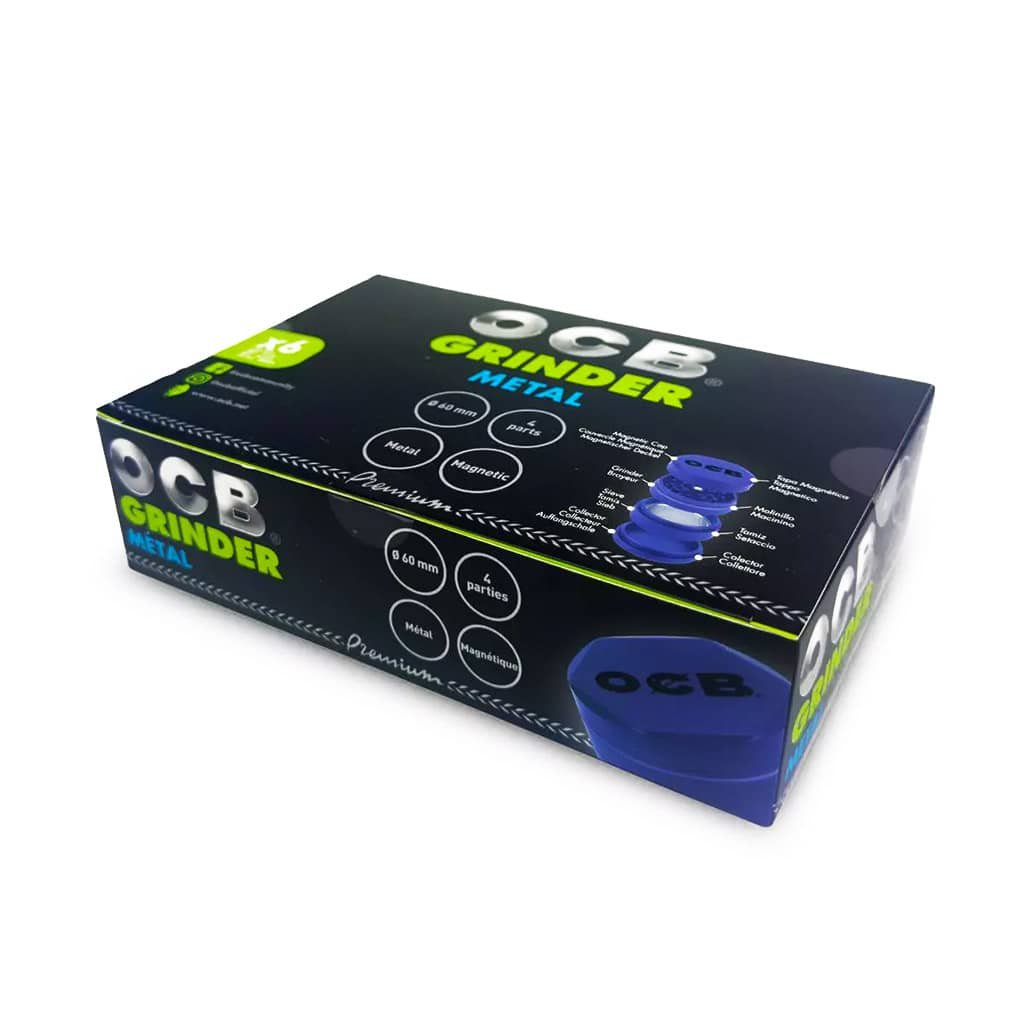 OCB - Metal Grinder 4 Parts - 60mm - Mix Colours - Wholesale Display 6 pcs - Image 2