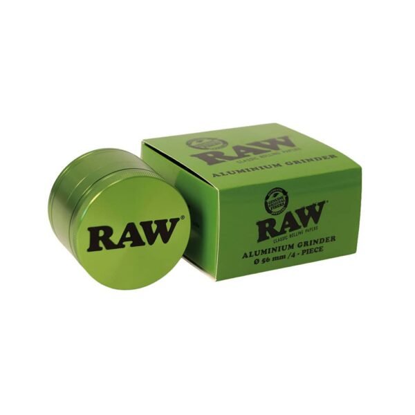 RAW Aluminium Grinder - 4 parts - 56mm - Green