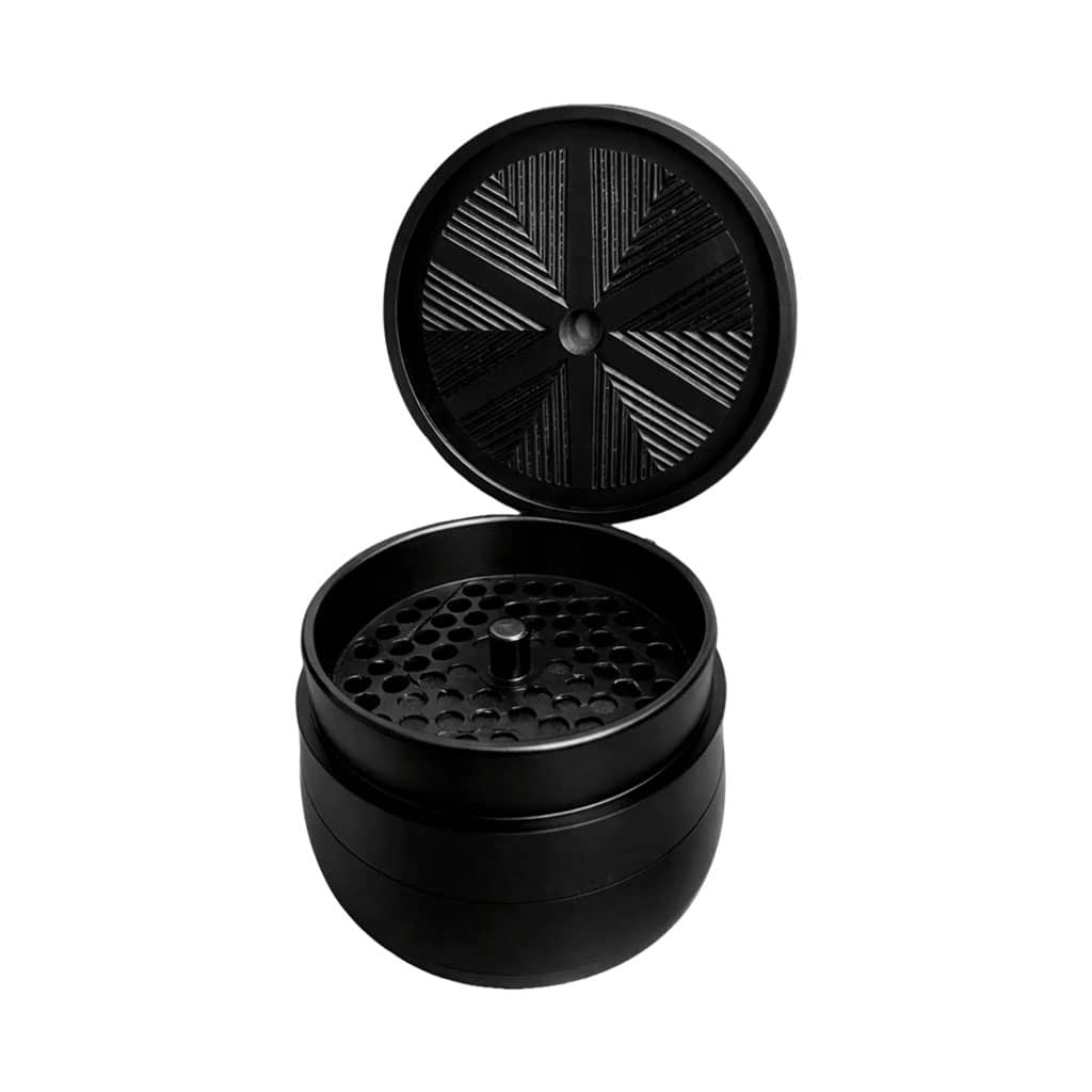 V Syndicate Gridlock Toothless Grinder 4 Parts - 72mm - Black