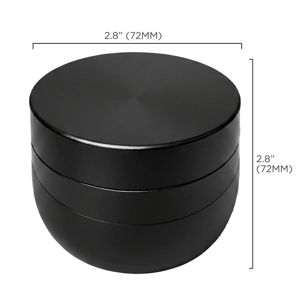V Syndicate Gridlock Toothless Grinder 4 Parts - 72mm - Black - Image 3