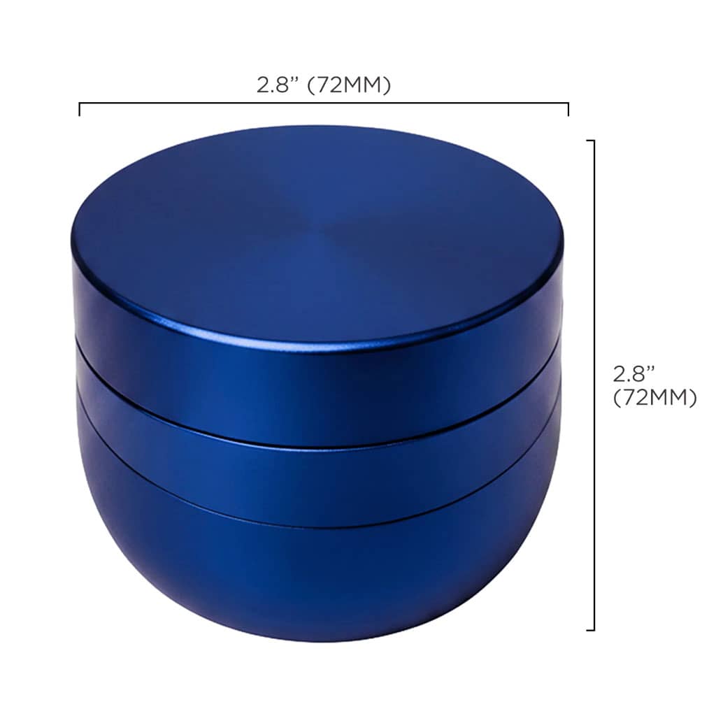 V Syndicate Gridlock Toothless Grinder 4 Parts - 72mm - Blue - Image 3