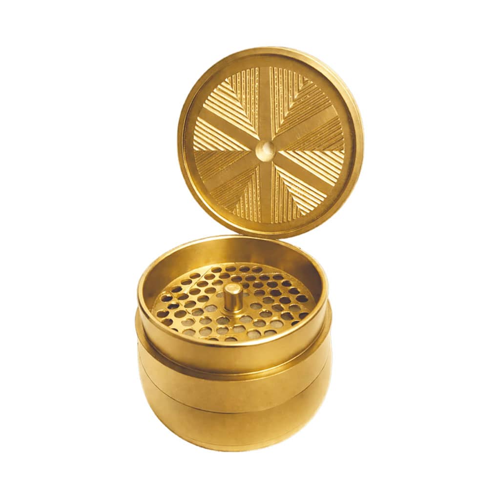 V Syndicate Gridlock Toothless Grinder 4 Parts - 72mm - Gold