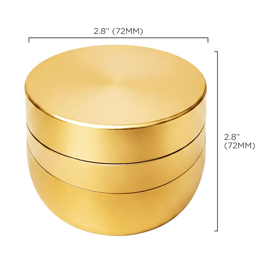 V Syndicate Gridlock Toothless Grinder 4 Parts - 72mm - Gold - Image 3