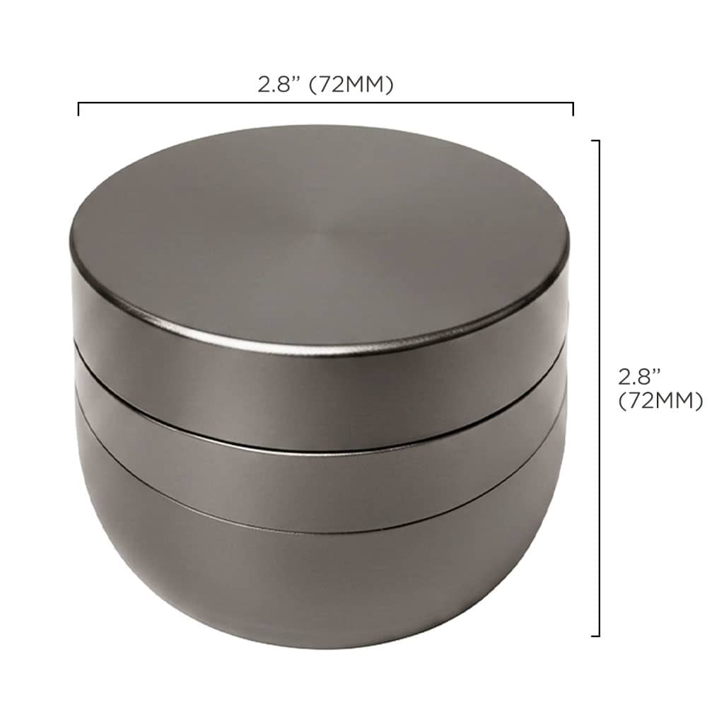 V Syndicate Gridlock Toothless Grinder 4 Parts - 72mm - Gun Metal - Image 3