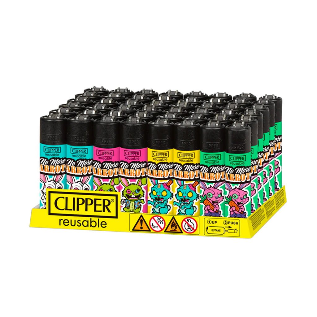 Clipper Premium Smoking Lighters - Z-Bunnys - Wholesale Display - Image 2