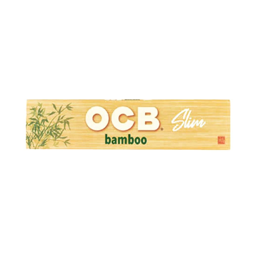 OCB Bamboo Unbleached Slim Rolling Paper - Wholesale Display 50 pcs - Image 2