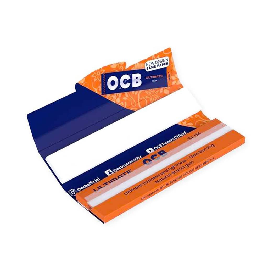 OCB Ultimate Ultra-Thin Slim Rolling Paper + Tips - Wholesale Display 50 pcs - Image 2