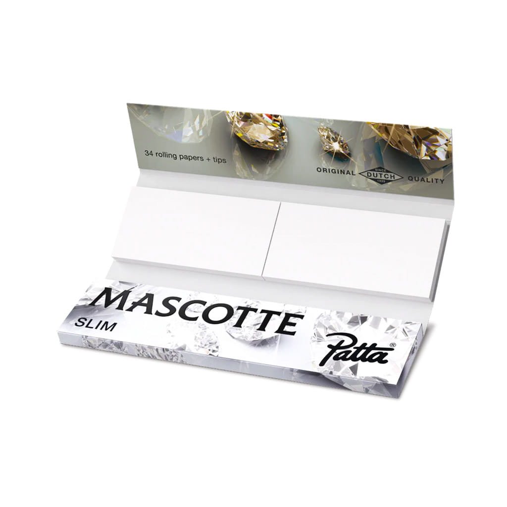 Mascotte X Patta Slim Combi Pack - Brown Rolling Paper + Pink Tips - Display (34 pcs) - Image 2