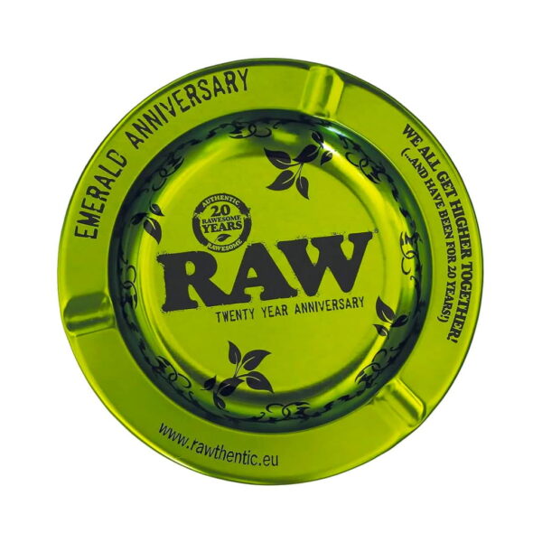 RAW Emerald Metal Ashtray 20th Anniversary