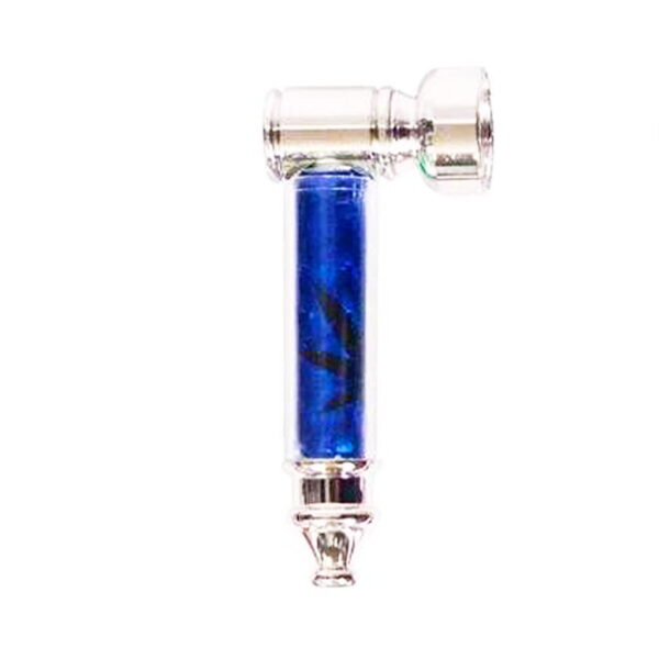Ragga Metal Pipe + Screen - Blue Leaf - Design A