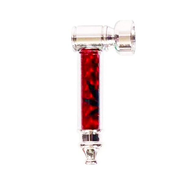Ragga Metal Pipe + Screen - Red Leaf - Design C