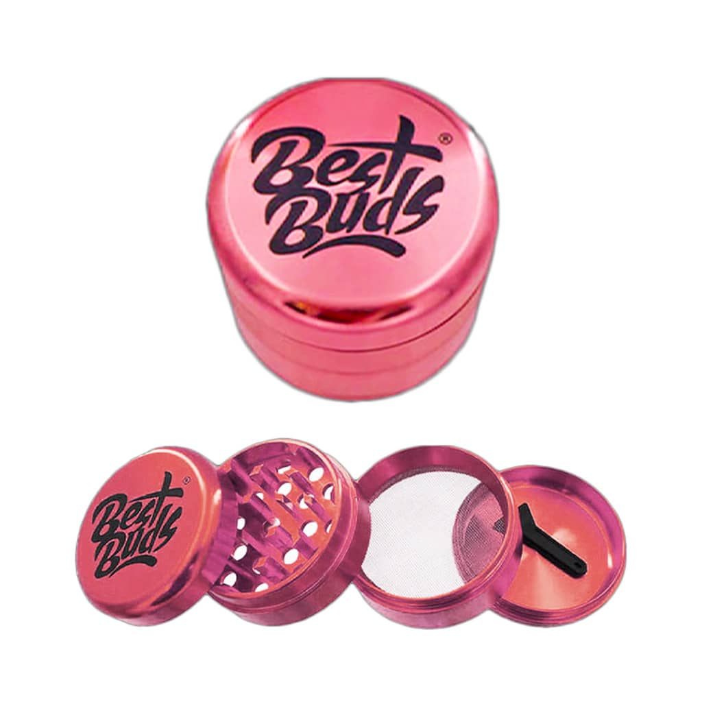 Best Buds Compact Ultra-Light Aluminium Grinder - Design A