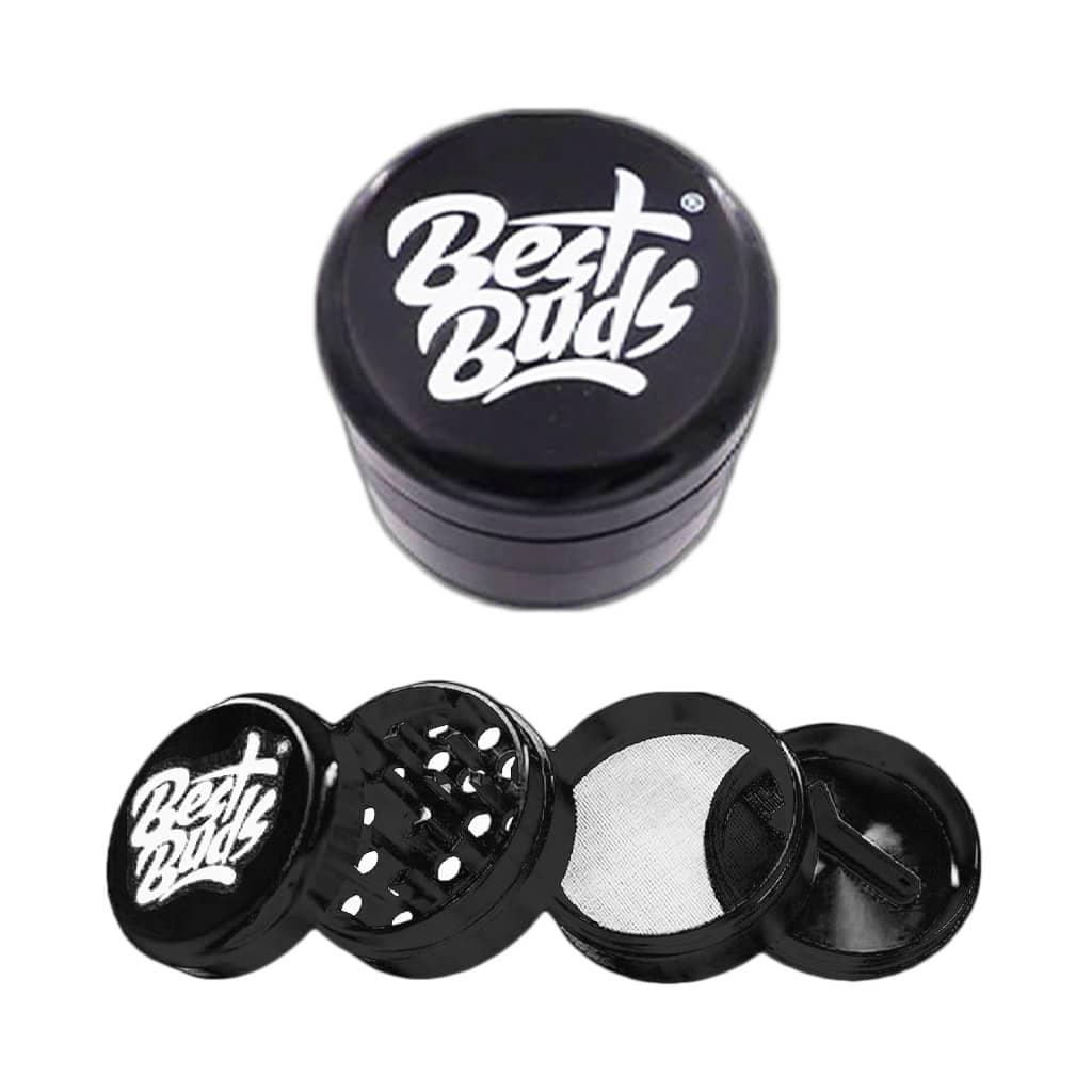 Best Buds Compact Ultra-Light Aluminium Grinder - Design E