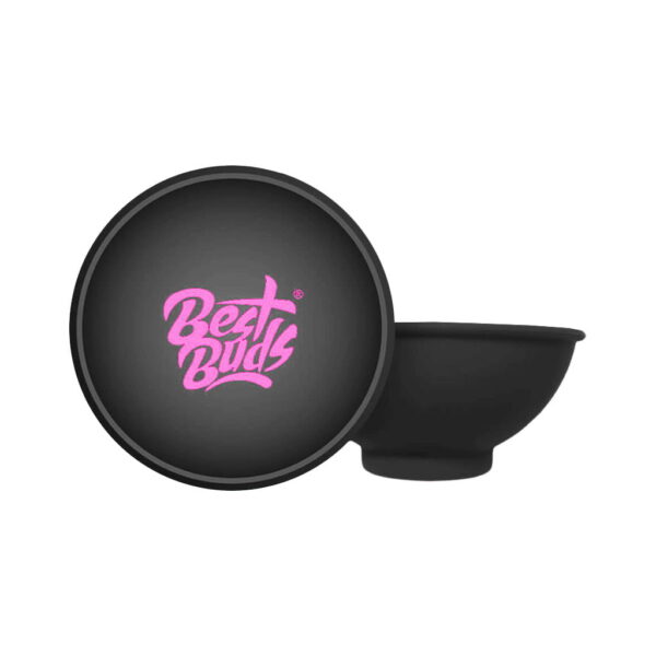 Best Buds Silicone Mixing Bowl - Black and Pink