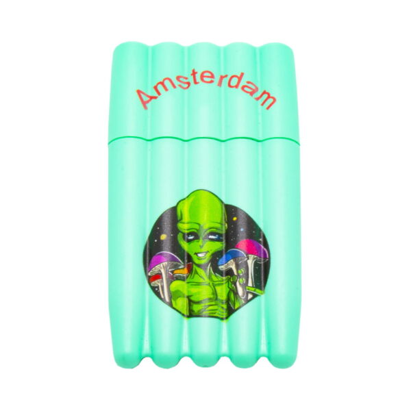 Five Tube Holder Design - Amsterdam Alien - Turquoise