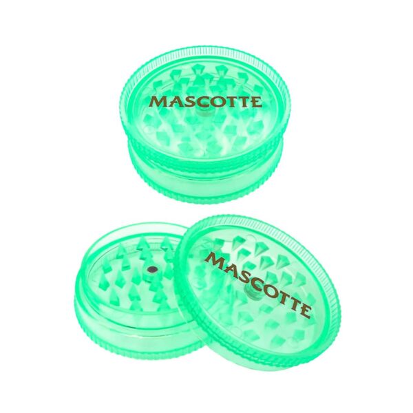 Mascotte Plastic Grinder -  Green & Pink  - Design A