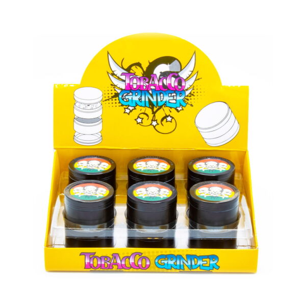 Metal Grinder 4 Parts - Reggae Skull - Wholesale Display