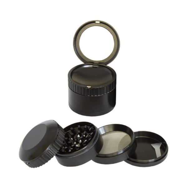 Metal Grinder - Black and Grey with Mirror - Design A