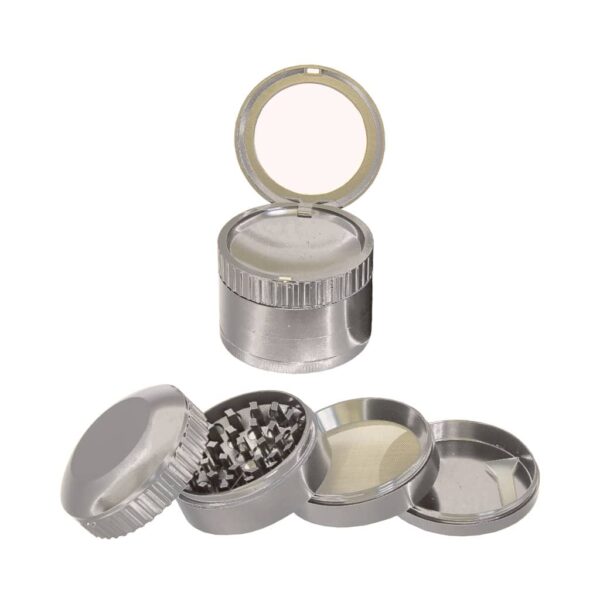 Metal Grinder - Black and Grey with Mirror - Design B