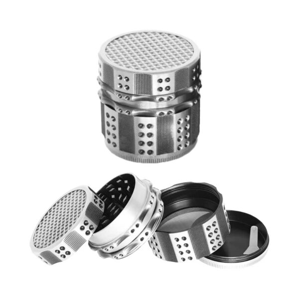 Metal Grinder - Silver / Bronze / Gold - Design C
