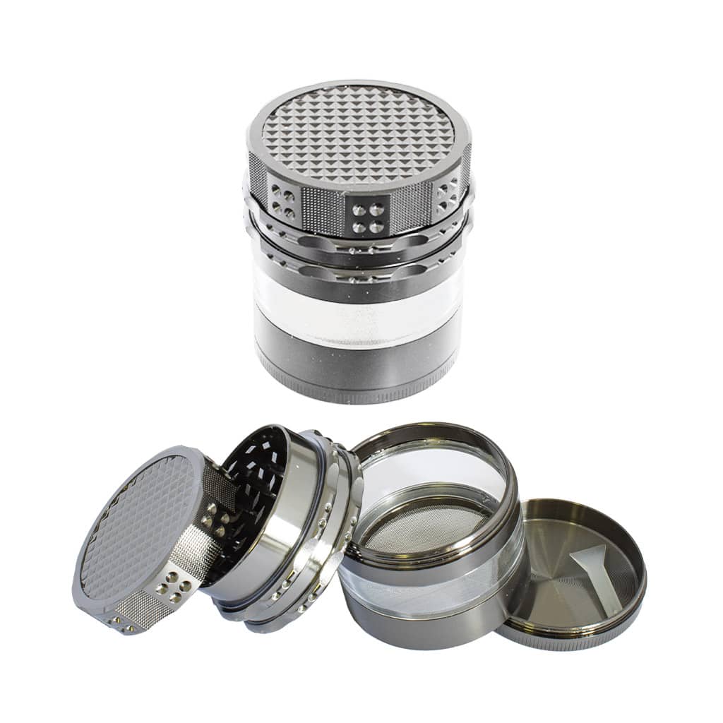 Metal Grinder - Transparent with Metallic Finishings - Design B