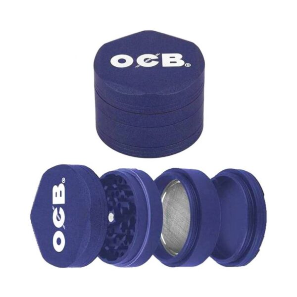 OCB Metal Grinder 4 Parts - 60mm - Mix Colours - Design A