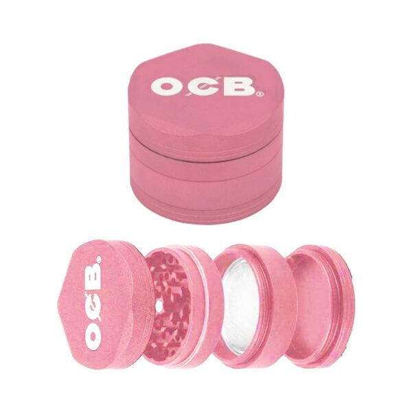 OCB Metal Grinder 4 Parts - 60mm - Mix Colours - Design C