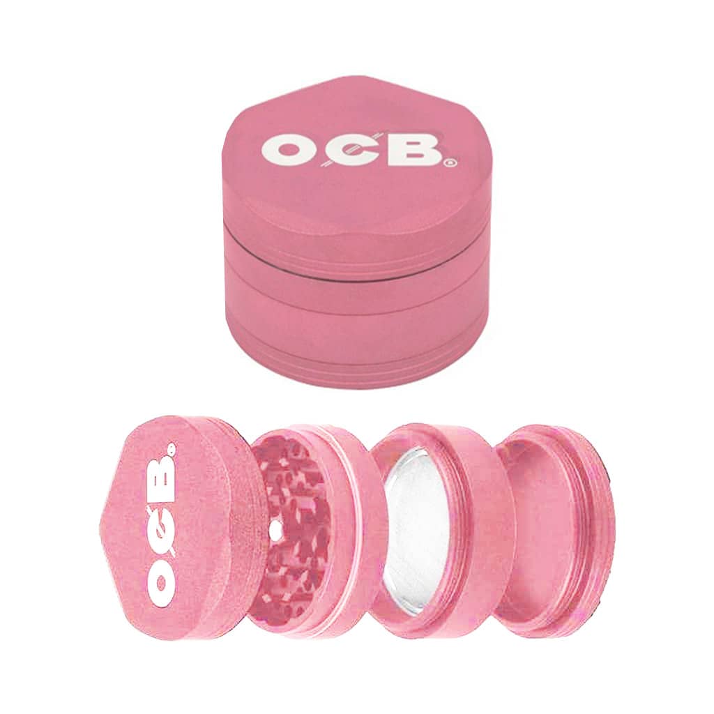 OCB Metal Grinder 4 Parts - 60mm - Mix Colours - Design C