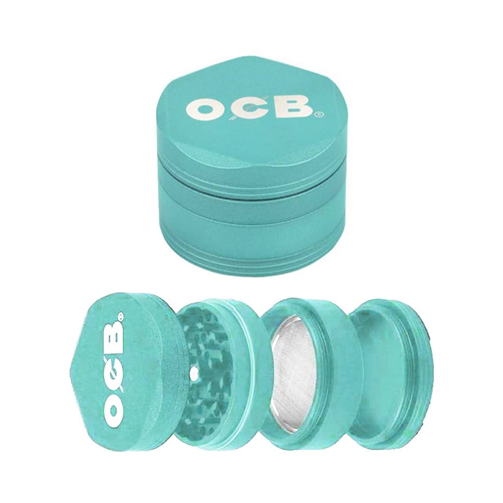 OCB Metal Grinder 4 Parts - 60mm - Mix Colours - Design D