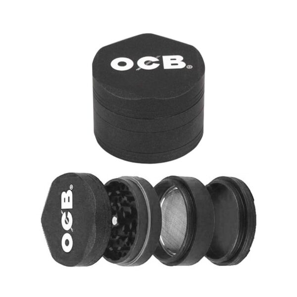 OCB Metal Grinder 4 Parts - 60mm - Mix Colours - Design E