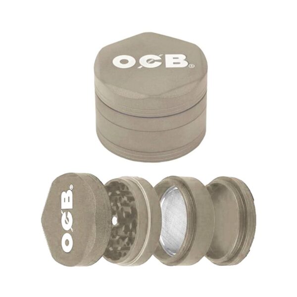 OCB Metal Grinder 4 Parts - 60mm - Mix Colours - Design F