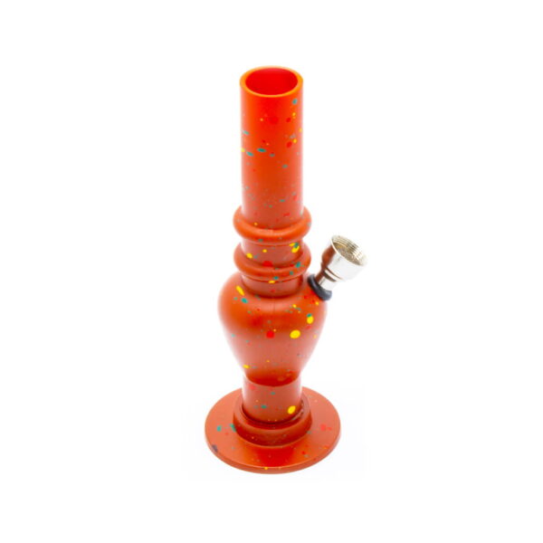 Plastic Bong - Mini - Double Ring Red