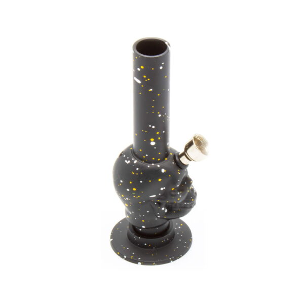 Plastic Bong - Mini - Skull Black