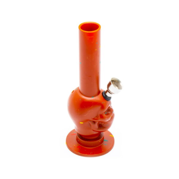Plastic Bong - Mini - Skull Red