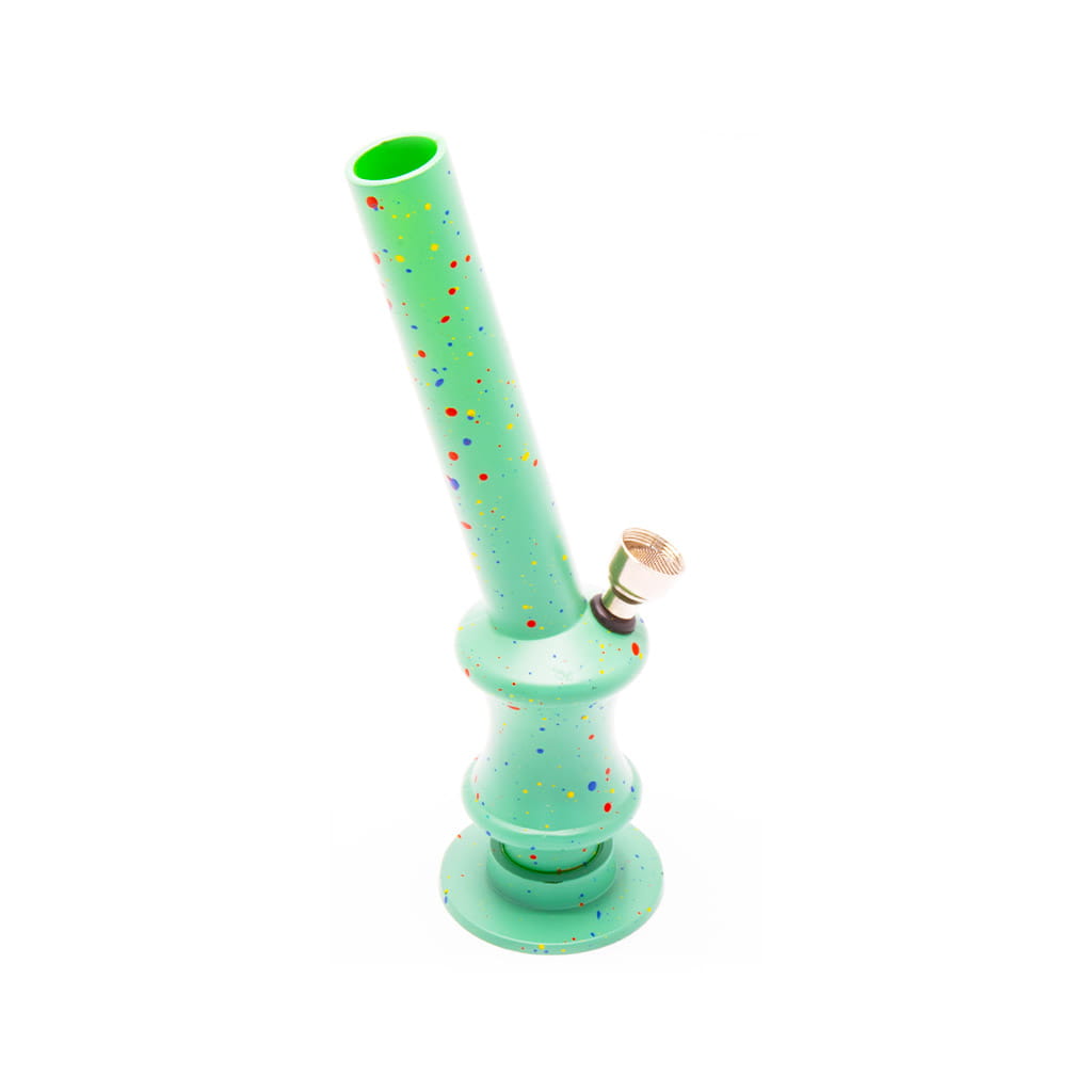 Plastic Bong - Mini - Slanted Green