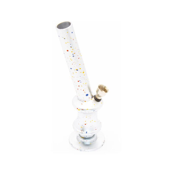 Plastic Bong - Mini - Slanted Silver