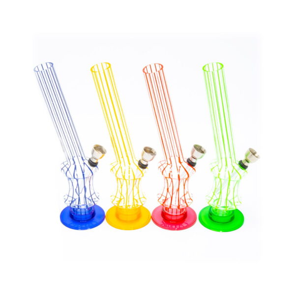 Plastic Bong - Mini - Stripes - Colours May Vary
