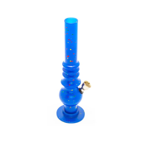 Plastic Bong - Mini - Triple Ring Blue