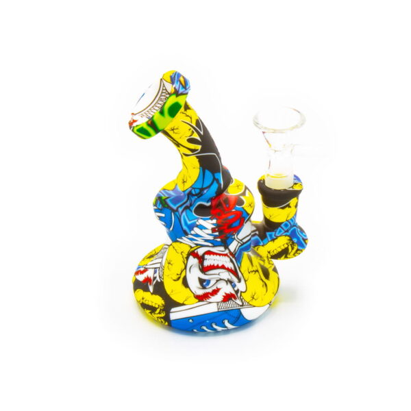 Silicone Bong - Mini - Crazy Baseball