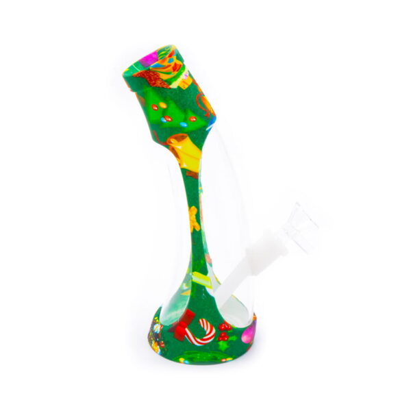 Silicone Glass Bong - Christmas 3