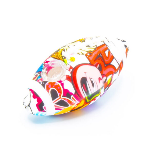 Silicone Pipe - Rugby Ball - 90's Cartoons