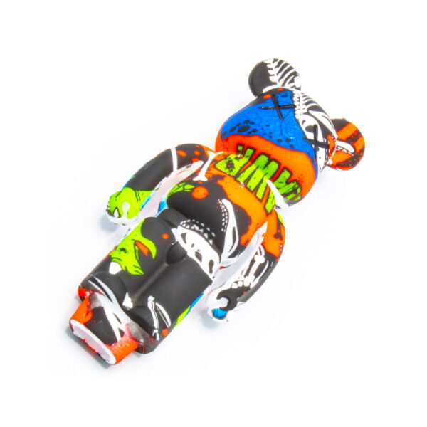 Silicone Pipe with Glass Burner - Bear - Dino