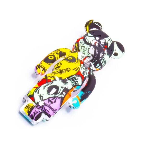 Silicone Pipe with Glass Burner - Bear - Zombie