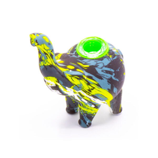 Silicone Pipe with Glass Burner - Elephant - Extreme